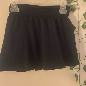 Black mini skirt